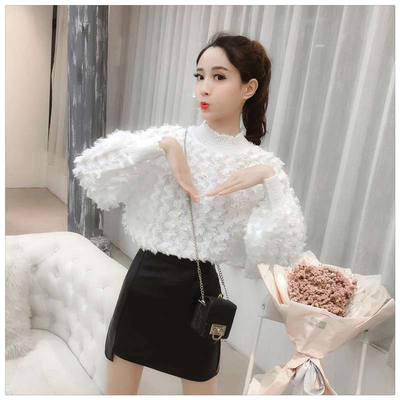 2018 новые осенние модные женские рубашки с длинным рукавом шифоновая блузка