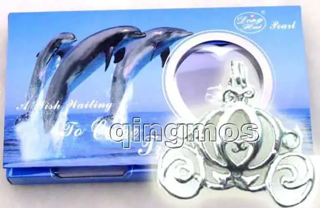 Popular Gift One Box Carriage pendant Wish Pearl Necklace set A wish waiting come true-3622 Wholesale/retail | Украшения и