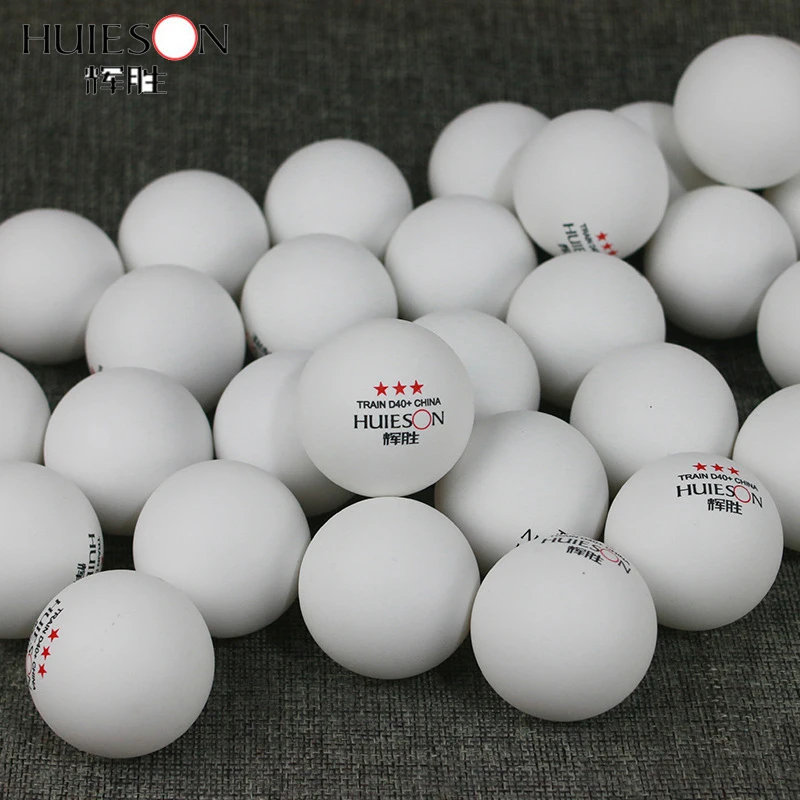 

Huieson 100 Pcs 3-Star 40mm 2.8g Table Tennis Balls Ping Pong Balls for Match New Material ABS Plastic Table Training Balls