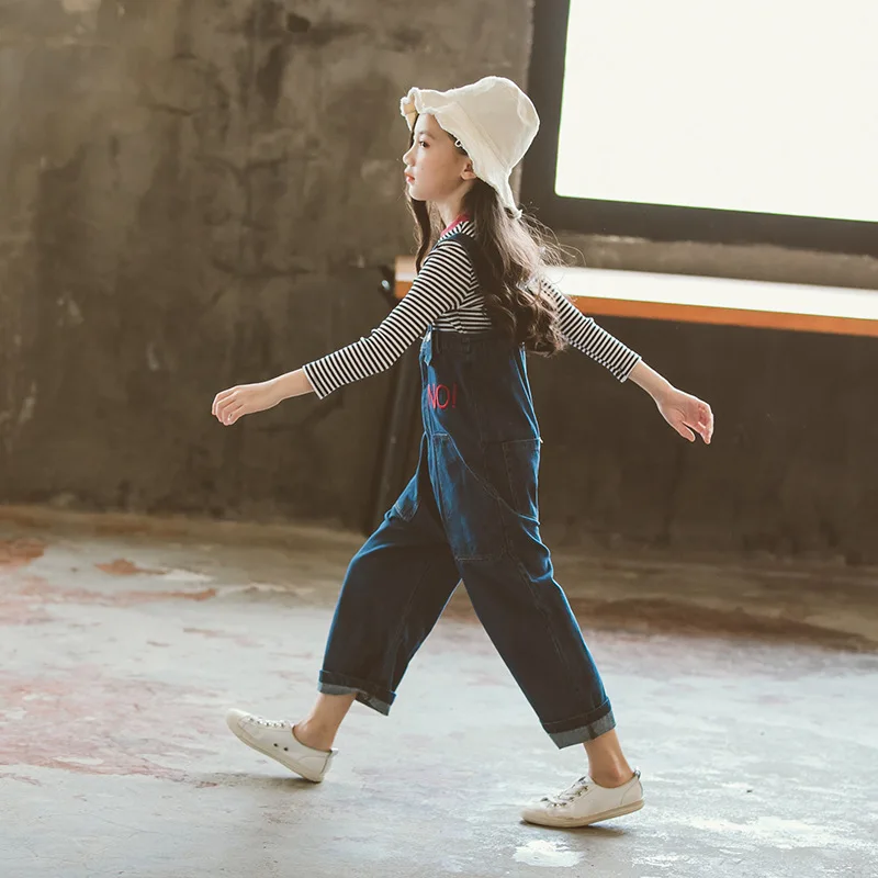 Коллекция 2018 года новая модная осенняя одежда для маленьких девочек футболка в