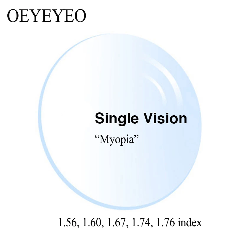 Асферические линзы HMC TCM по рецепту из УФ смолы с одним зрением для близорукости