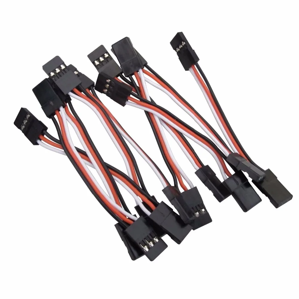 10 шт. 50 мм 100 150 200 штекер удлинитель JR сервокабель 26AWG|jr plug|cable 26awgservo extension |