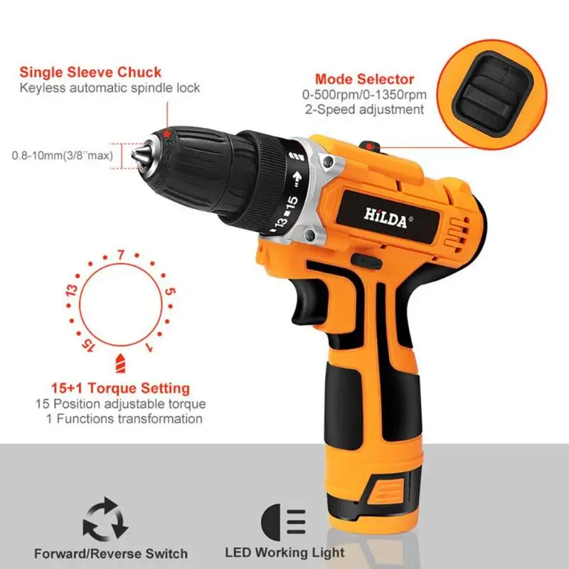 Мини электрическая отвертка аккумуляторная Аккумуляторная дрель шуруповерт набор отверток