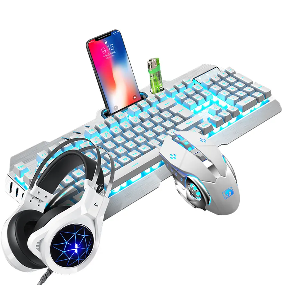Механическая клавиатура и мышь, гарнитура, комплект из трех предметов, настольный компьютер, ноутбук, игровая периферия, Домашний Интернет-кафе, E-sports