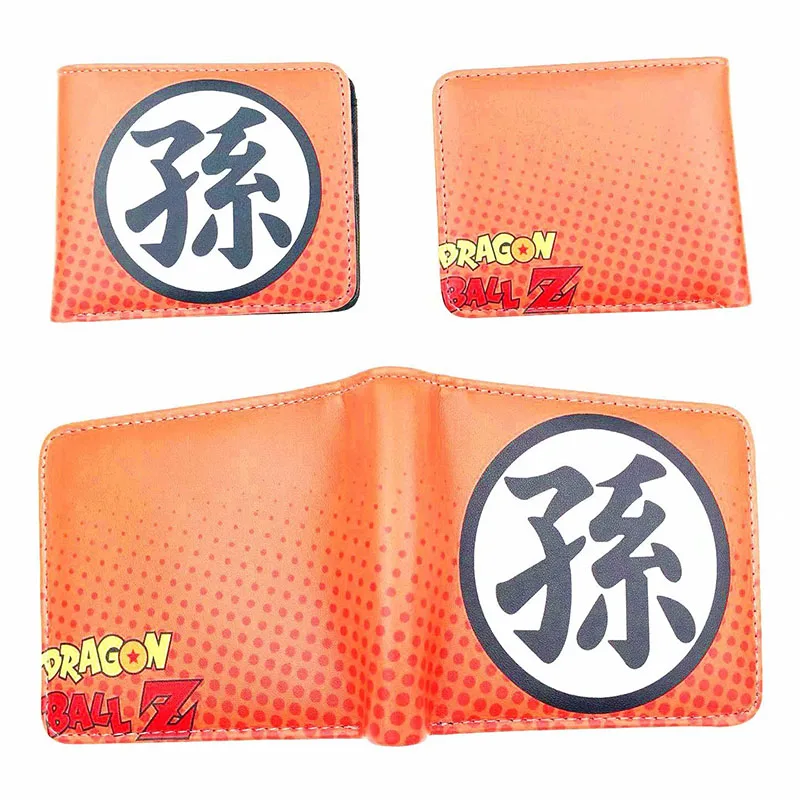 Кошелек с рисунком Dragon Ball Z, кошелек из искусственной кожи с карманом для монет, сумки с держателем для карт для детей, подростков, мужчин и женщин, Короткие Кошельки