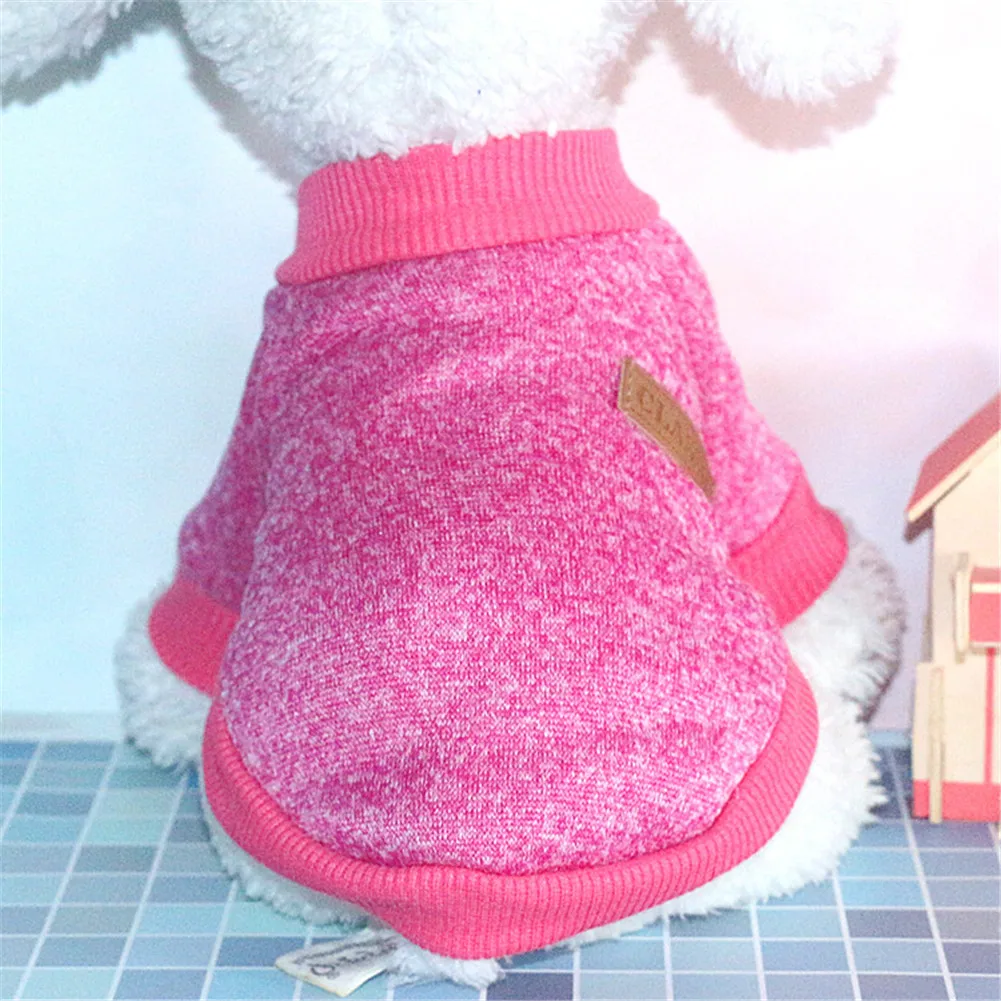 

Soft Pet Dog Clothes For Small Dogs Winter Warm Coat Classic Sweater Fleece High-grade 8 Colors Sweater Christmas Clothing