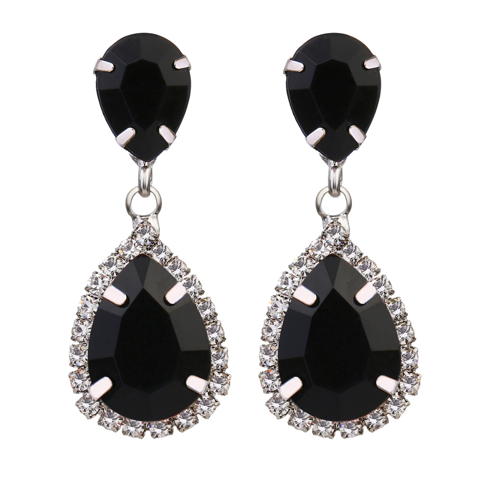 KISSWIFE модные классические роскошные блестящие хрустальные висячие серьги с