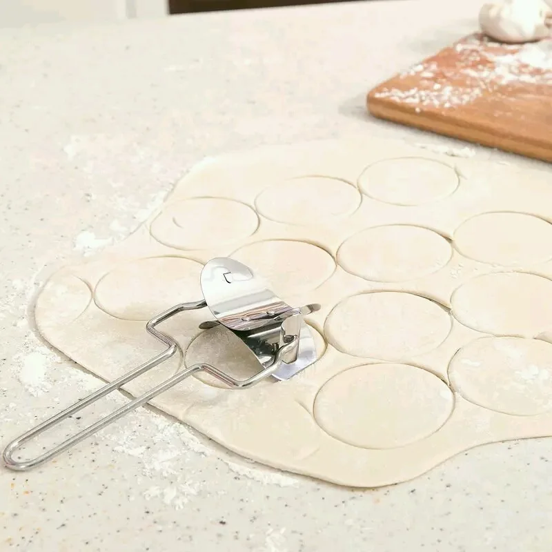 Stainless steel Dough Press Dumpling Ravioli Mould Maker Cooking Pastry Tools Circle Device Making Machine | Дом и сад