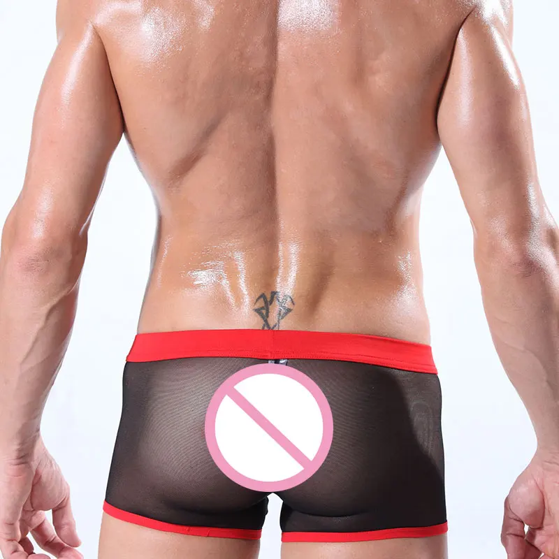 Сексуальное прозрачное Мужское нижнее белье сексуальное мужское для геев трусы