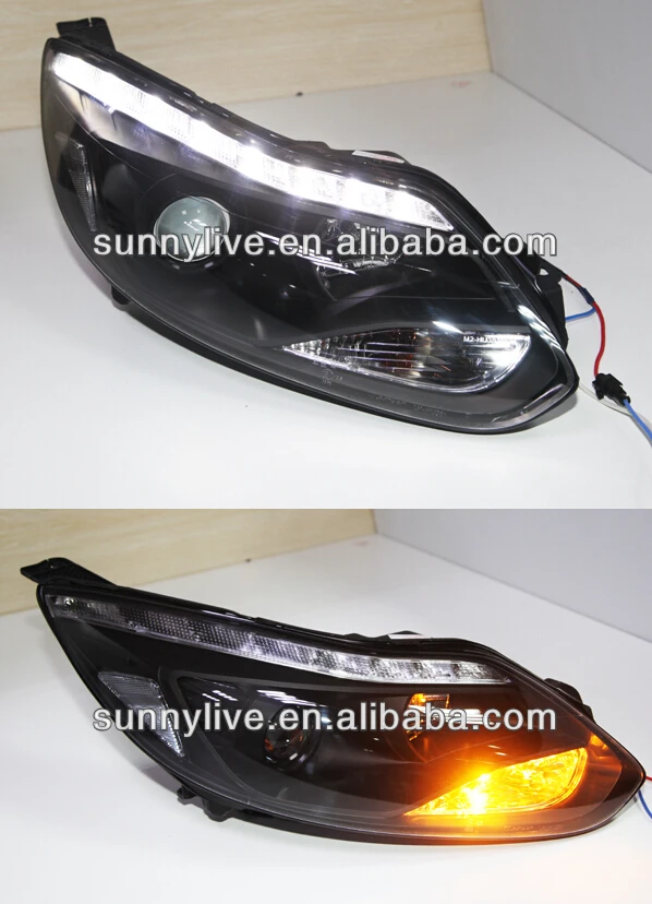 Для 2012- года FORD Focus 3 светодиодный головной светильник с проекторной линзой JYV1