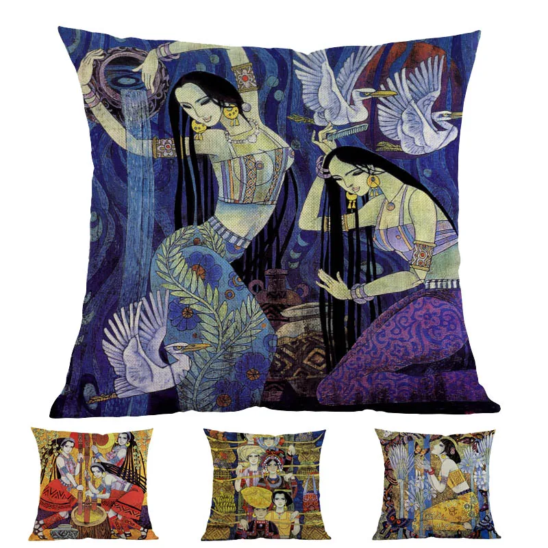 Картина маслом стиль восточное платье вверх женщина Восточная таможня красота