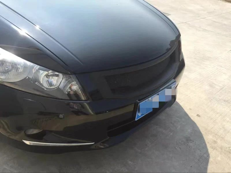 Подходит для гоночных грилей Honda Accord 2008 09 10 лет из углеродного волокна Refitt Передняя Центральная гоночная решетка крышка аксессуары без логотипа автомобиля