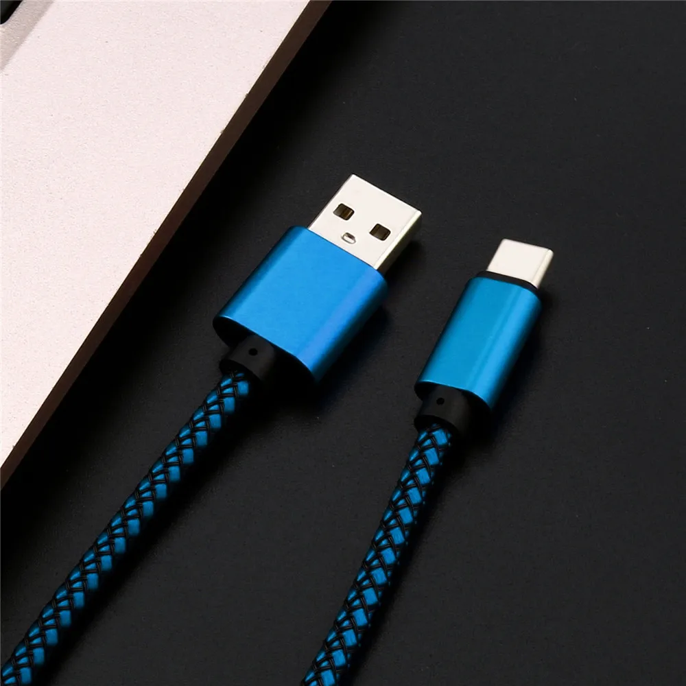 Тип C телефонный кабель нейлоновая прочная плетеная веревка USB-C Тип-C 3,1 кабель для синхронизации данных Зарядное устройство зарядный кабель, шнур универсальные чехлы для мобильного телефона Кабели# M05