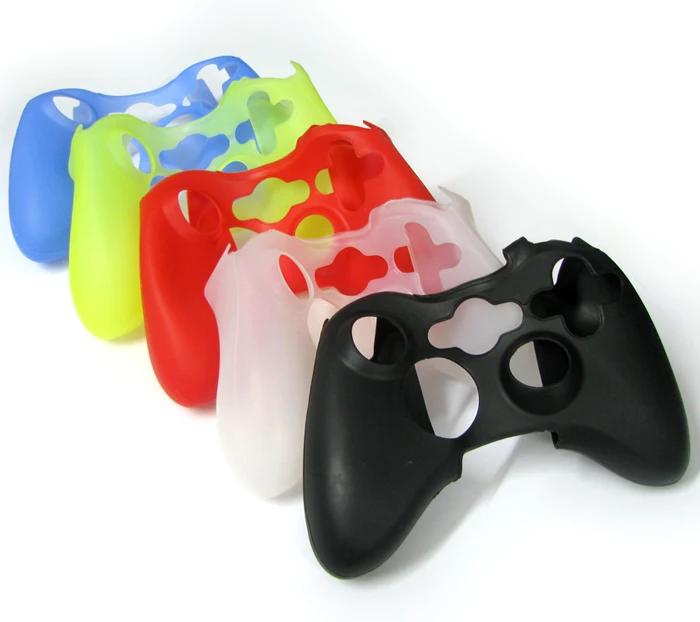 Разноцветный джойстик для контроллера силиконовый защитный чехол Xbox360