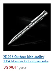 A116 Открытый EDC тактическая расческа для волос ручной работы кожаный чехол из нержавеющей стали и гребень TC4 опционально