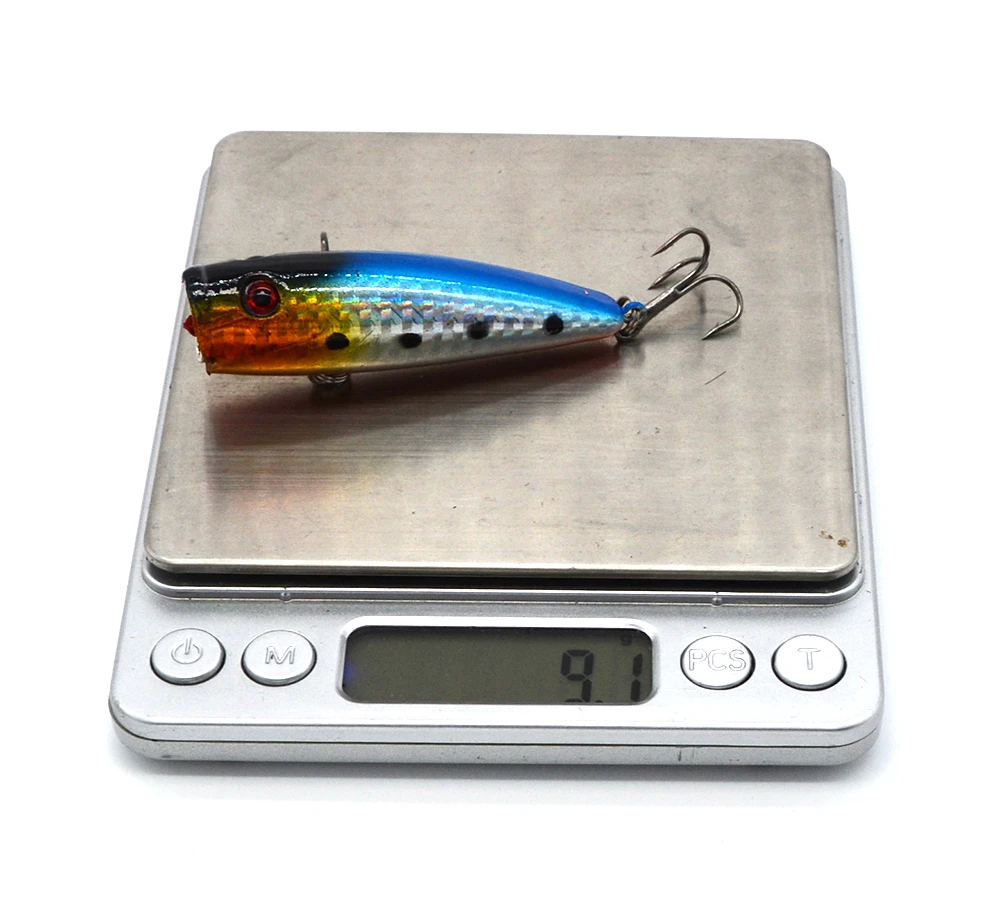 Искусственные рыболовные приманки 5 шт./лот 6 см 9 1 г поппер с верхней водой