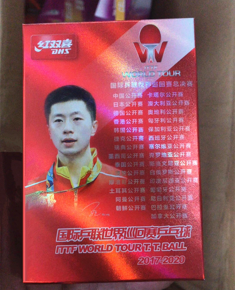 DHS Настольный теннис ITTF World Tour T.T. Мяч 3 звезды ABS D40+ высокое качество пластик поли пинг понг Мячи tenis de mesa