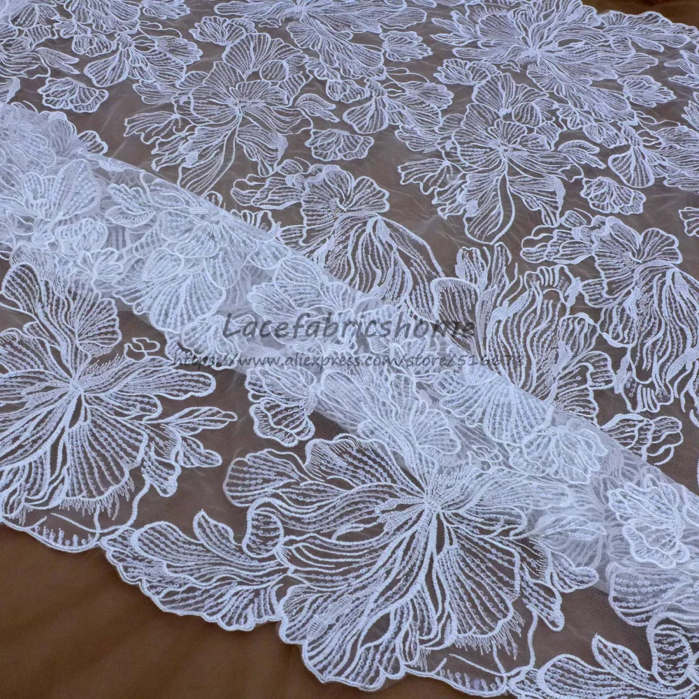 Кружевное Свадебное платье La Beauty 1 ярд новый модный стиль с белыми/Черными