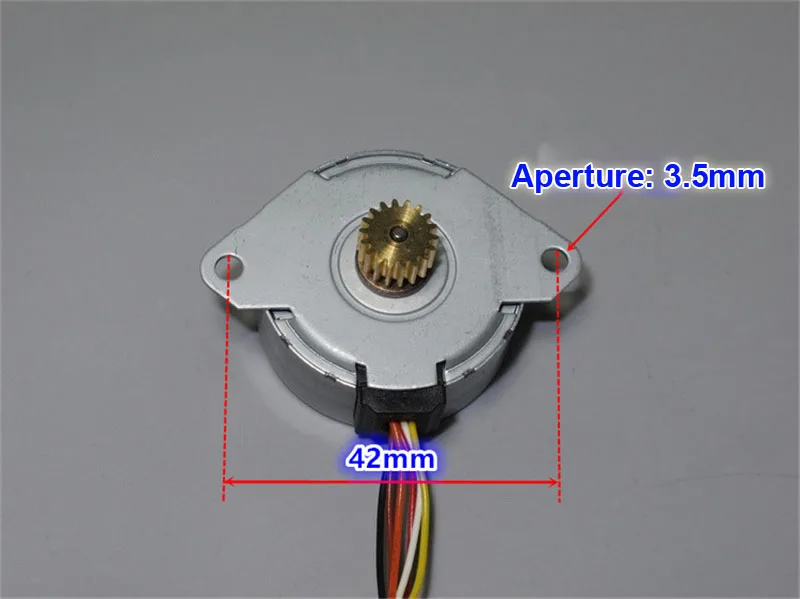 5 шт. двухфазный четырехпроводной шаговый двигатель с постоянным магнитом 35 мм |