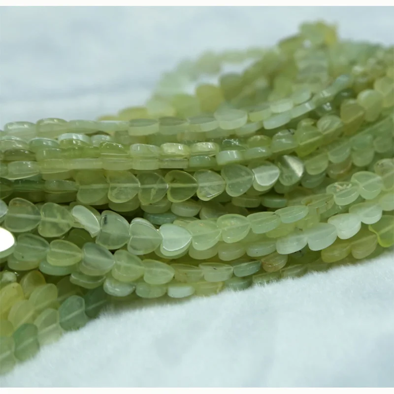 Натуральный камень натуральный новый зеленый нефрит плоская форма сердца