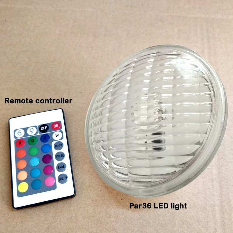 RGB LED Par36 освещение для бассейна ландшафта 12 В постоянного тока лампа освещения