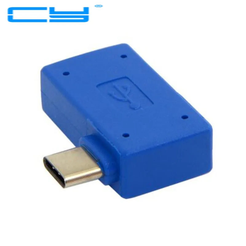 Прямоугольный 90 градусов USB 3 1 type c C Type папа к 0 A Женский OTG адаптер Коннектор