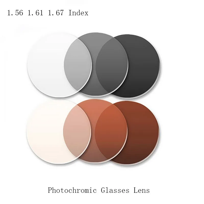 2 шт. асферические фотохромные линзы для очков с индексом 1 56 61 67|Очки аксессуары| |