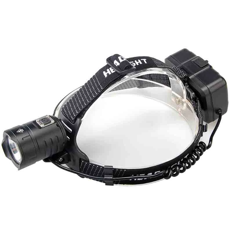 Black Xhp70.2 Headlamp Usb Charged Orange Peel Aluminum Cup Fixed Focus Headlamp Power Display Strong Headlamp - Цвет: Black