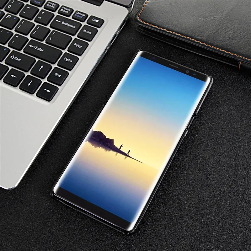 Роскошный тканевый кожаный чехол для samsung Galaxy Note 9 8 жесткая задняя крышка Мягкий