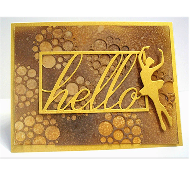 Металлический трафарет для штампов с изображением пузырьков цветов кругов