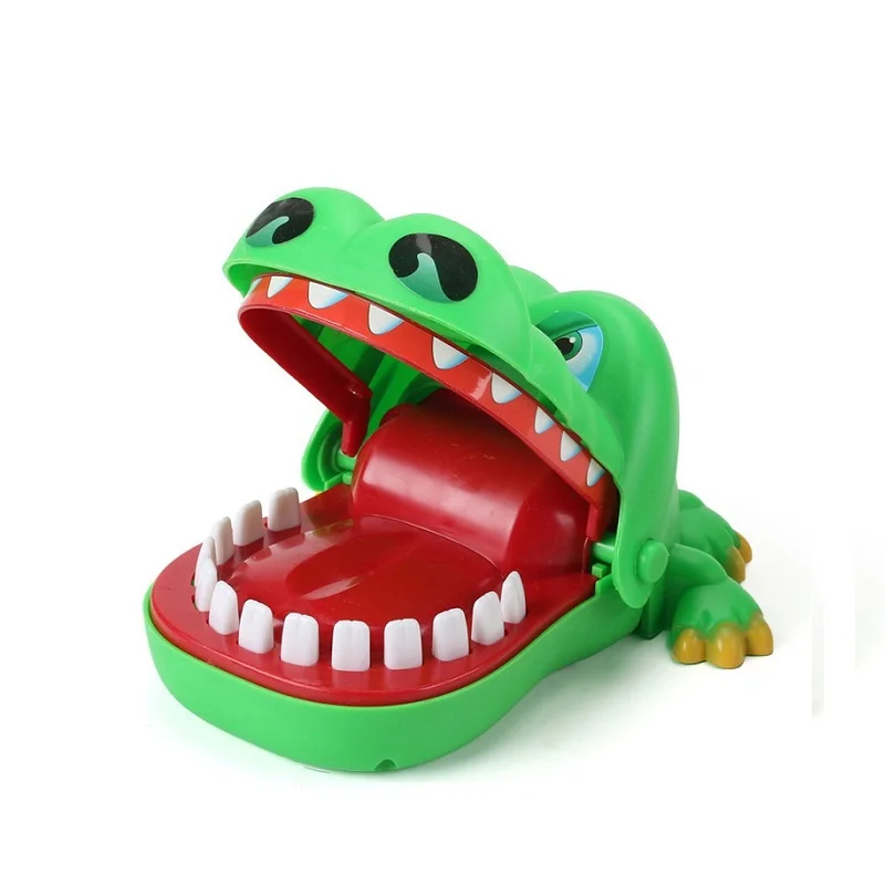 Crocodile Забавный бульдог Акула крокодил Рот стоматолога укус палец игра пират ведро хитрые пальцы игра Новинка игрушка интеллектуальная игра ребенок - Цвет: Crocodile