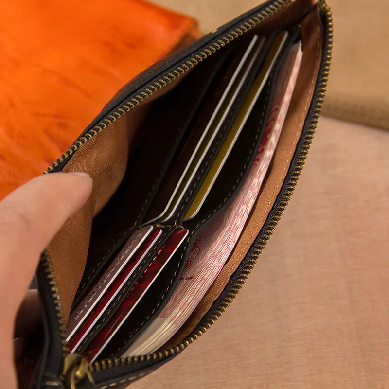 AETOO кожаная сумка кожа кожи чтобы сделать старую сумочку карман на молнии| |