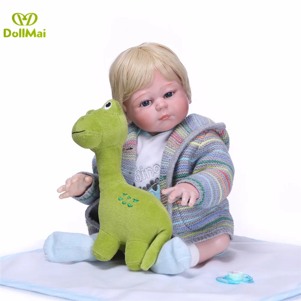 Куклы для мальчиков reborn 20 &quot50 см DollMai полностью силиконовая кукла новорожденных