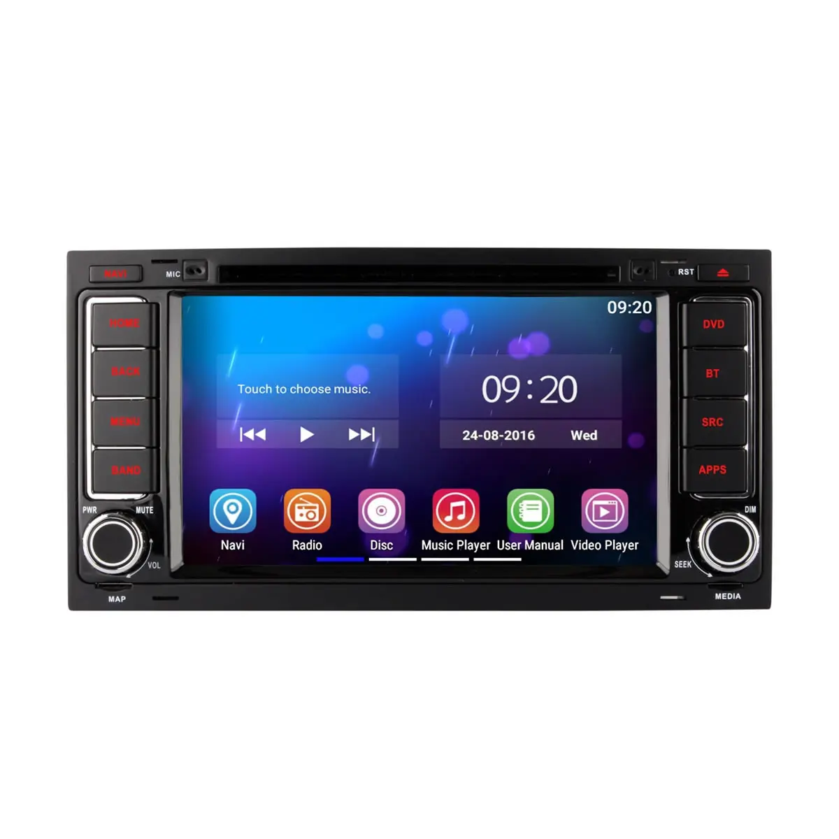 Android 5.1 Quad Core Автомобильный DVD GPS Радио Для Volkswagen VW T5 Transporter Multivan Touareg 2007 2010 Поддержка