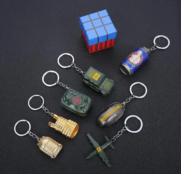 50 шт./лот брелок для ключей PUBG Airdrop рюкзак с парашютной упаковкой энергетическим