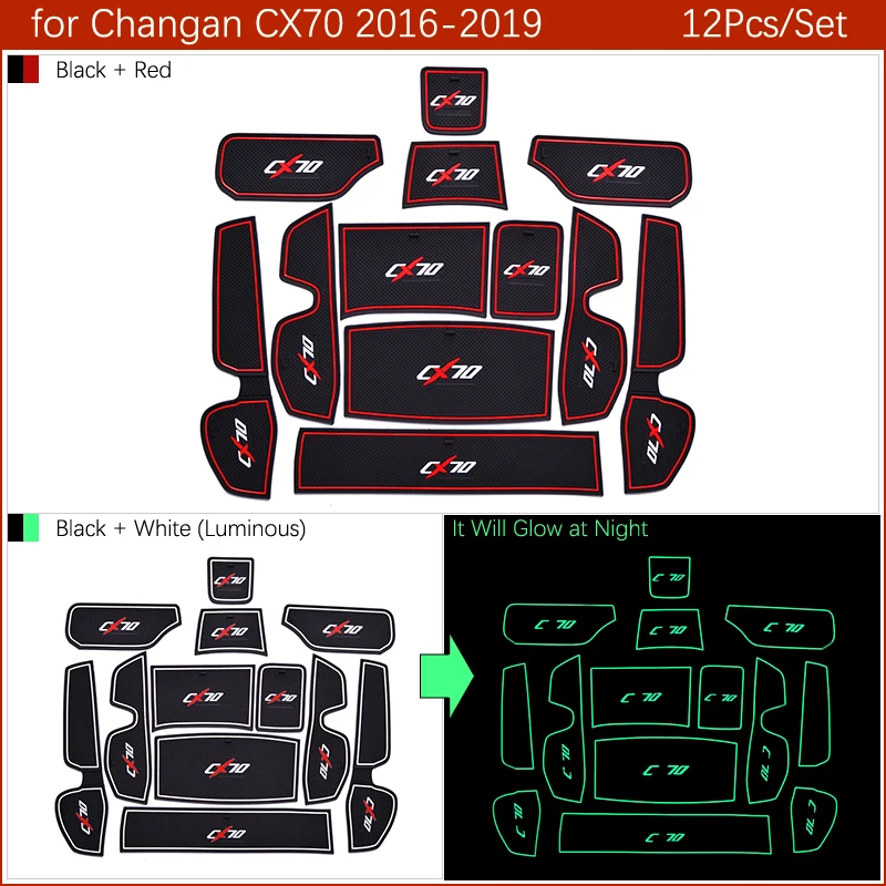 Противоскользящие ворота Слот коврик Coaster для Changan CX70 аксессуары 2016 2017 2018 чашки