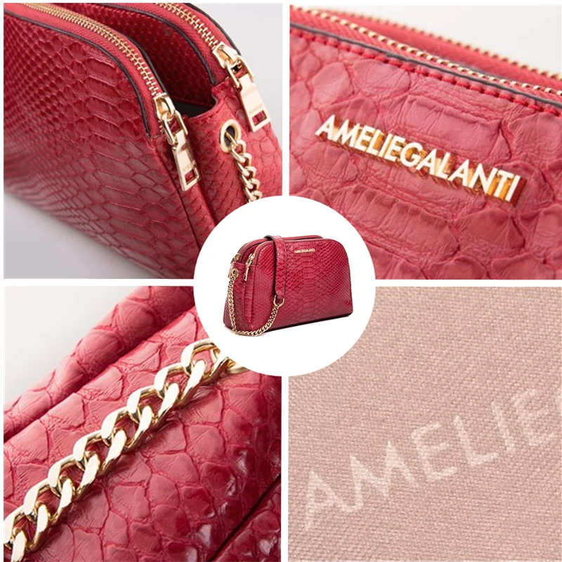 AMELIE GALANTI 2018 женские маленькие сумки из искусственной кожи модные на плечо мини