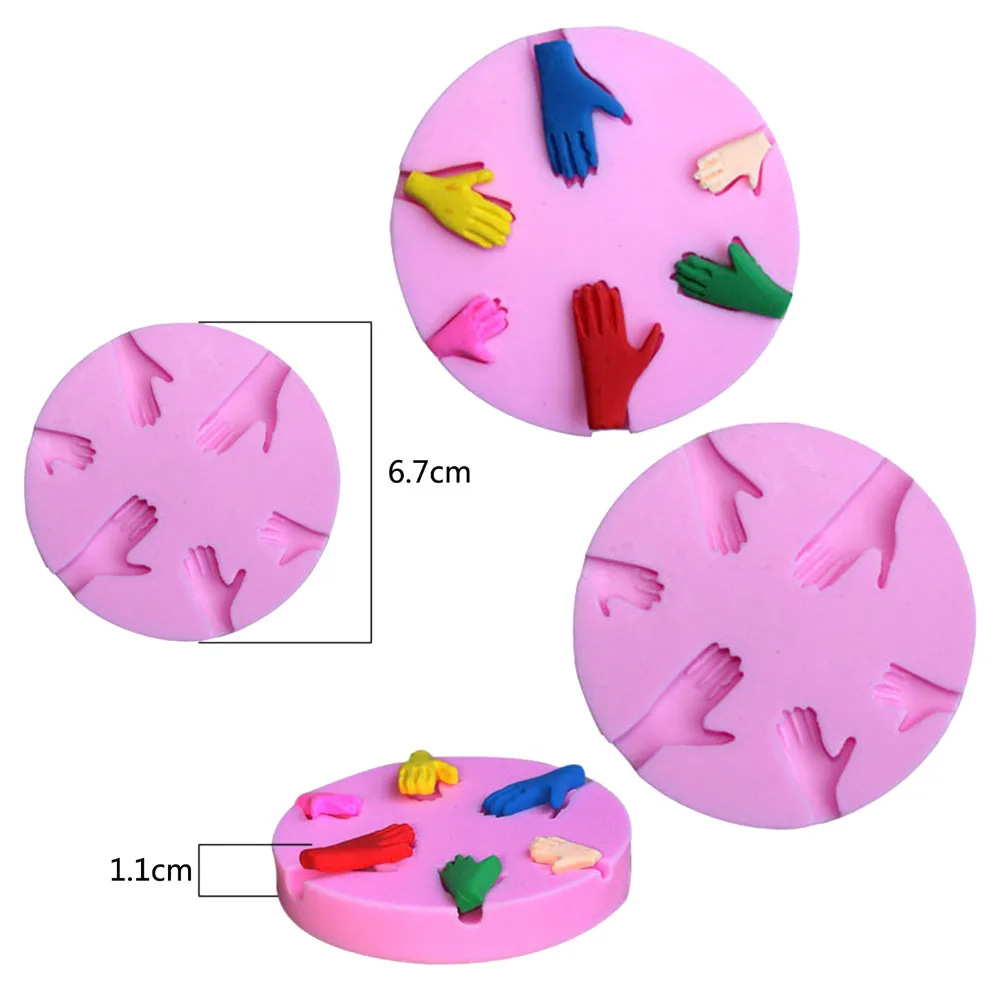 Красивая форма для торта в форме руки силиконовая самостоятельного изготовления