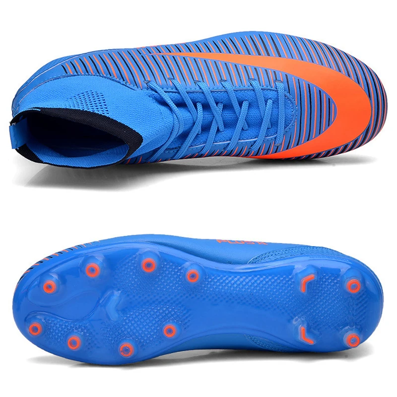 Новые мужские уличные футбольные бутсы для взрослых высокие TF FG тренировочные