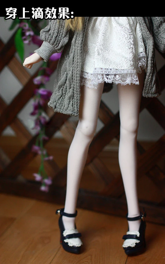 BJD кукольные носки белые шелковые чулки до бедра для 1/3 1/4 BJD DD Кукла SD MSD размер белый чулок кукла аксессуары