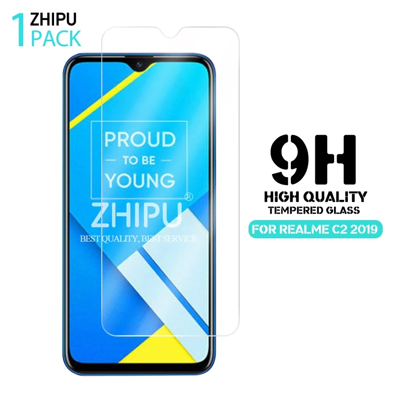 Закаленное стекло для OPPO REALME C2 2019 Защитное экрана 2.5D 9H Премиум защитная