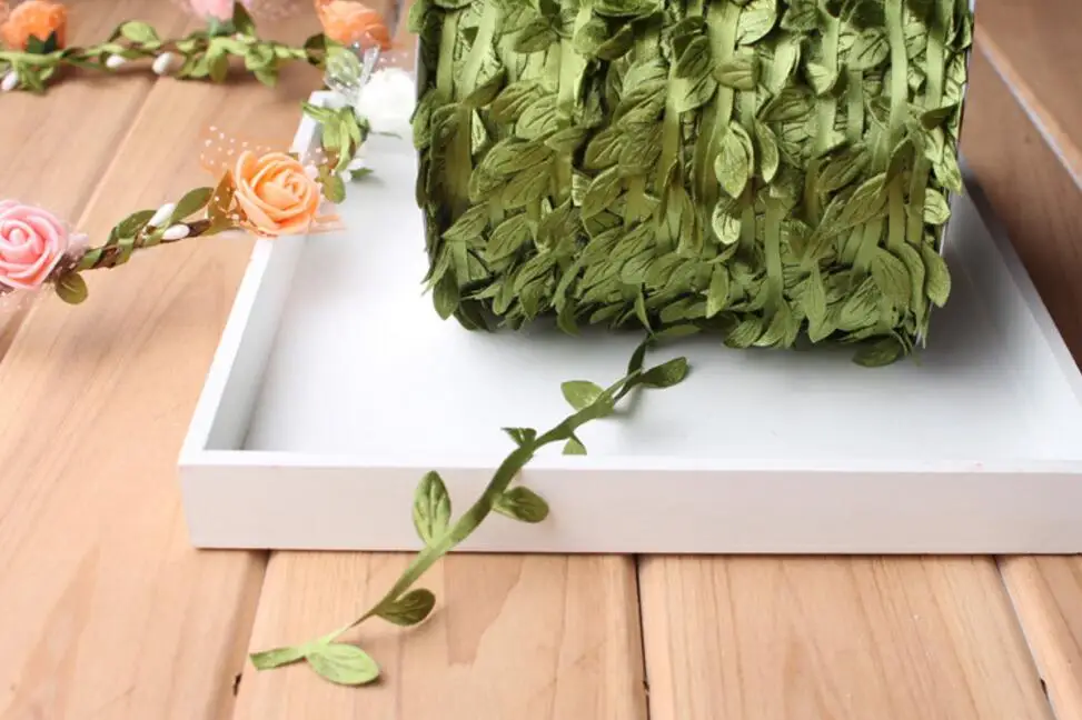 200 м/катушка искусственная ткань ива Плющ гирлянда для свадебной вечеринки венок