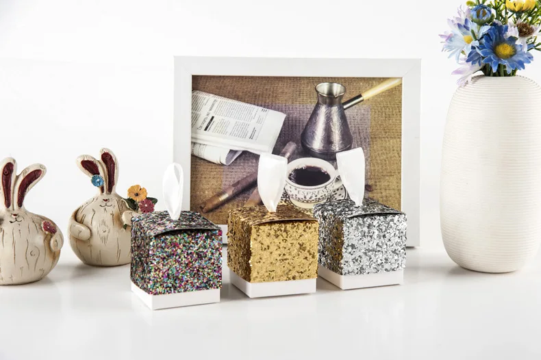 50/100 шт./компл. цвета: золотистый серебристый Happy ИД Мубарак конфетная Подарочная