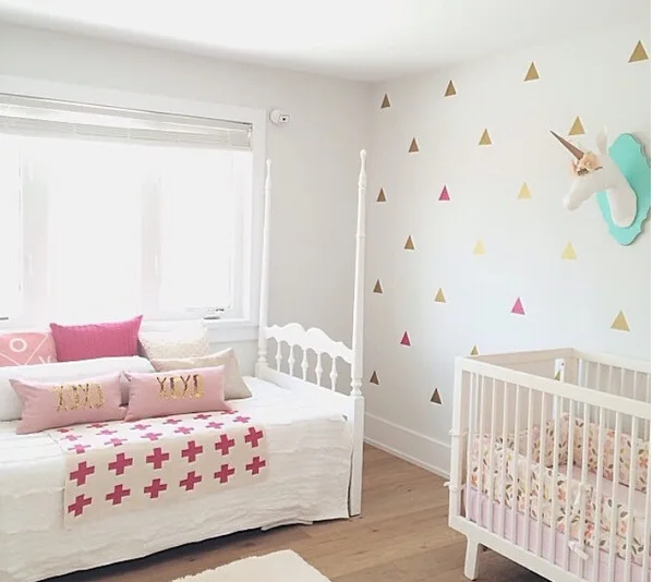 4/6/8 см наклейка на стену с треугольниками виниловая настенная живопись Сделай