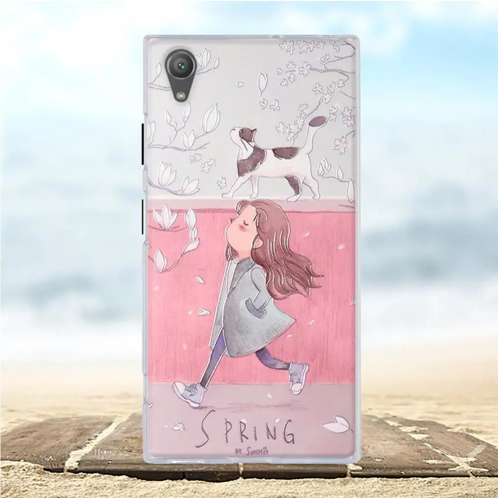 Чехол КРЫШКА ДЛЯ sony Xperia XA1 плюс Чехол для телефона из мягкого ТПУ с рисунком чехол s 3D рельефный чехол для sony XA1 плюс G3412 G3421 G3423 G3416 5," чехол сумка