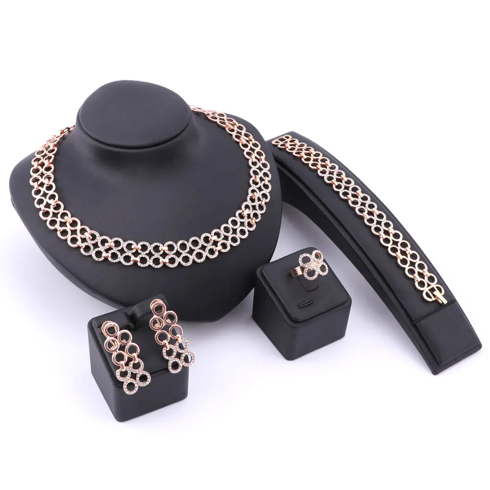 Комплект ювелирных изделий в африканском стиле изящный женский свадебный