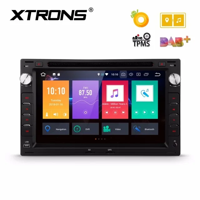 7 &quotAndroid 8 0 Восьмиядерный автомобильный Радио Стерео DVD Мультимедиа GPS для vw Volkswagen