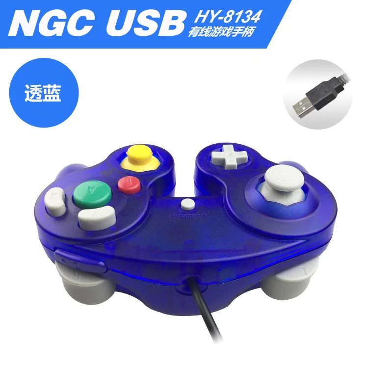 Для Gamecube контроллер USB проводной ручной джойстик для NAND для NGC GC контроллер для MAC компьютера ПК геймпад ns