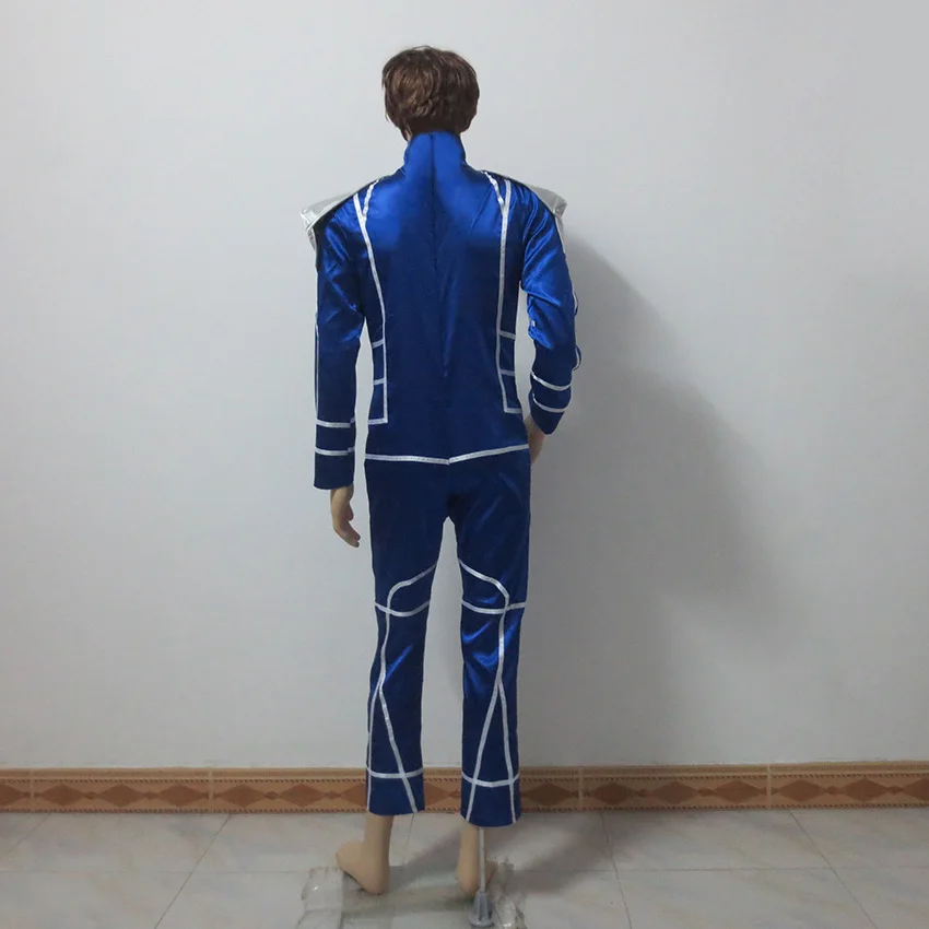 Fate Stay Night Lancer Косплэй костюм Cu режиме прыгать индивидуального дизайна бесплатная