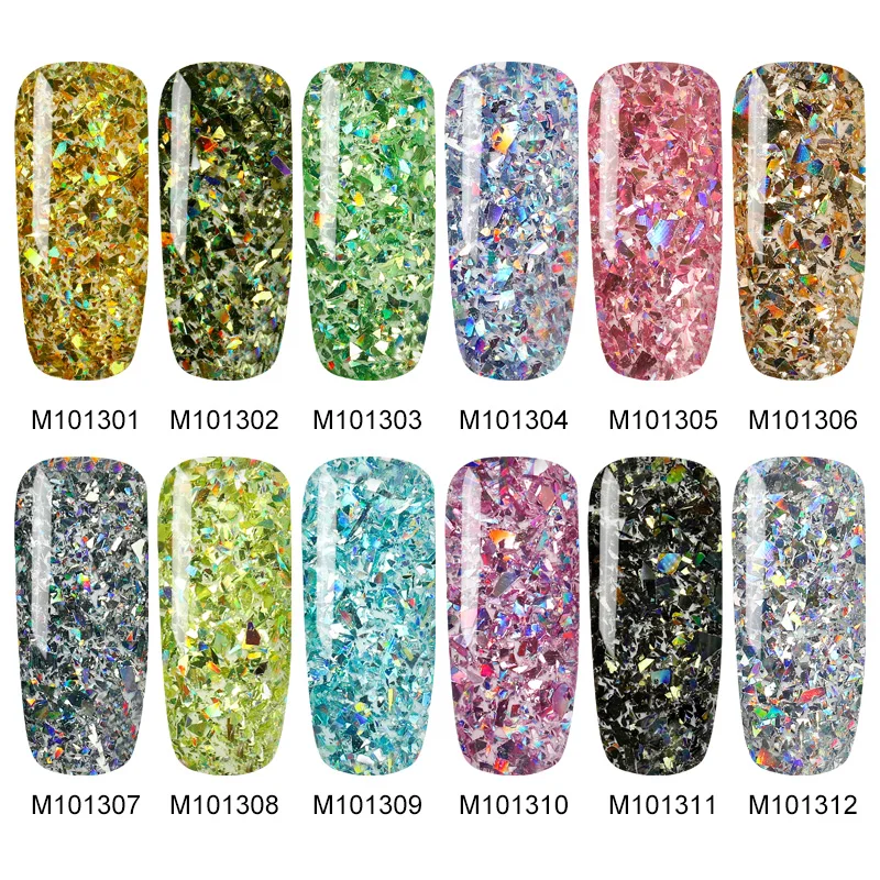 ROSALIND Блестки для ногтей мелкие блестки &quotхром&quot тонкий голографический